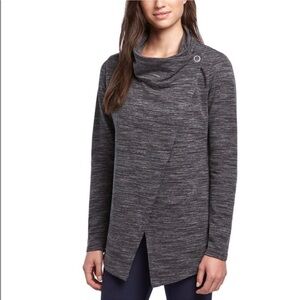 DANSKIN French Terry Bliss Wrap, gray